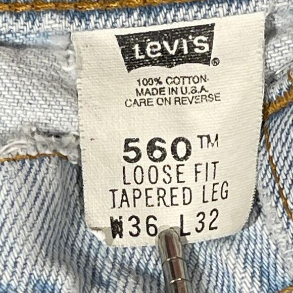 34w 90s USA Vintage Levi’s 560 jeans‎ - Picture 8 of 14